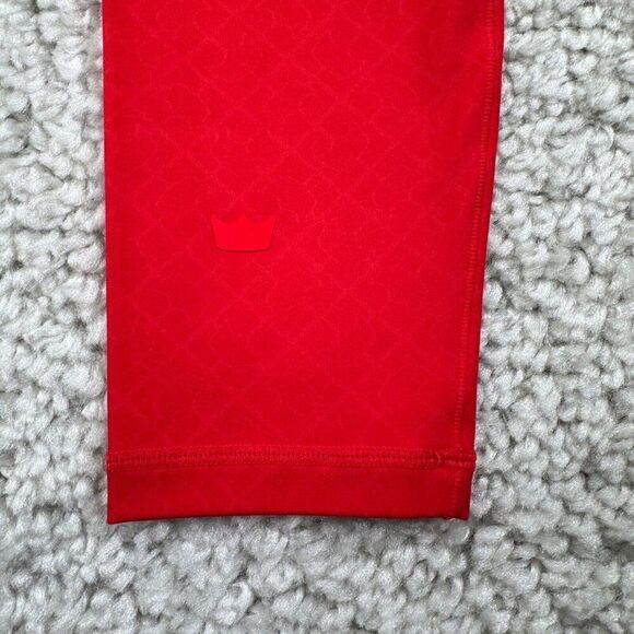 Shefit Boss Legging High Waisted Diamond Embossed Print Rush Red - Picture 7 of 13